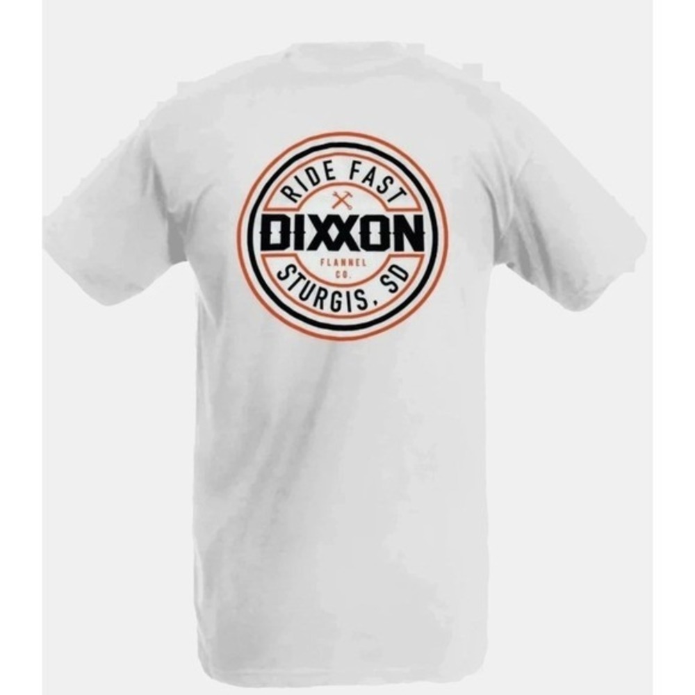 NEW Dixxon Sturgis Ride Fast Corpo T Shirt Men's white/orange/black size XL